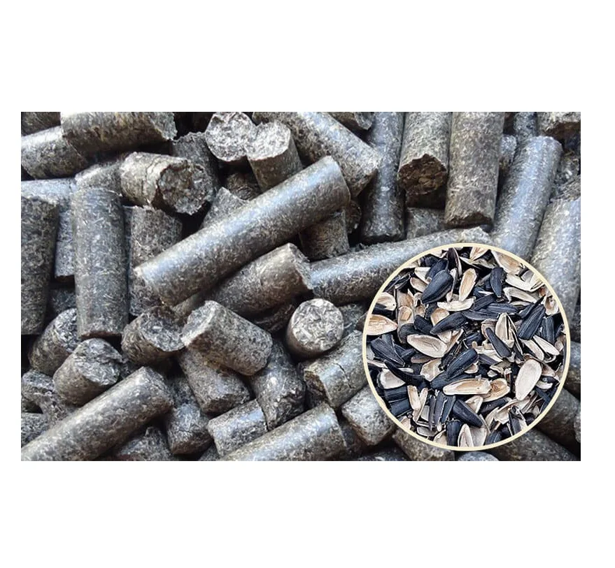 EN plus-AA1 6mm/8mm wood pellets /Sunflower Husky Pellet in 15kg bags