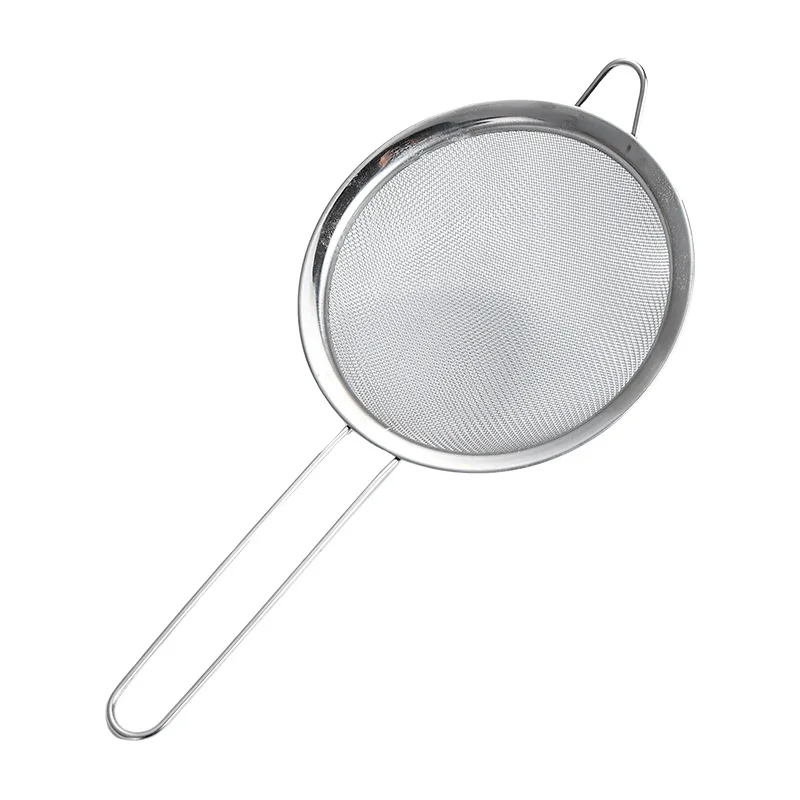 Factory Direct Ultra-Fine Stainless Steel Flour Sieve with Leak-Proof Filter for Baking & Pastry Household Use