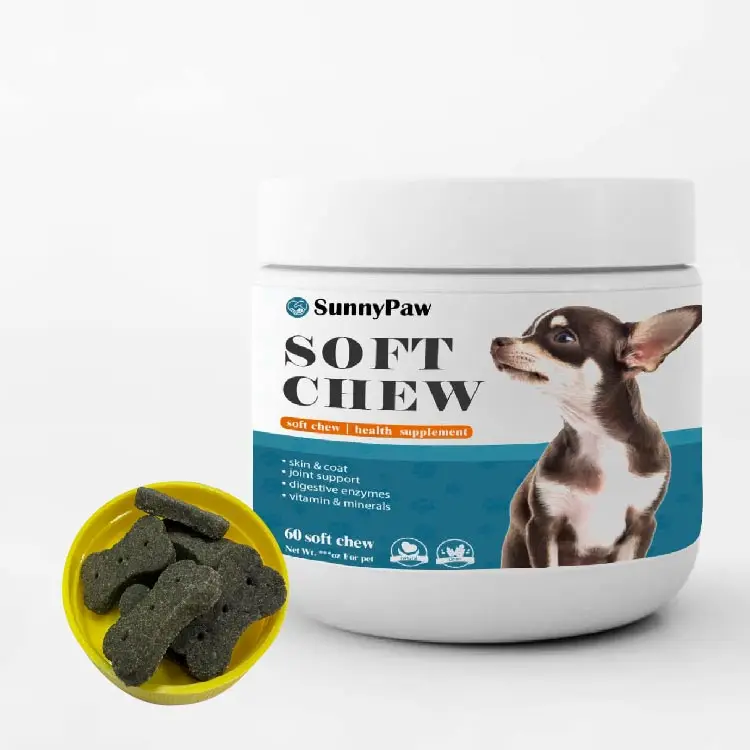 Manufacturer Wholesale Pet Multivitamin Soft Chews Supplement - High Quality Daily Vitamins For Dogs Overall Health