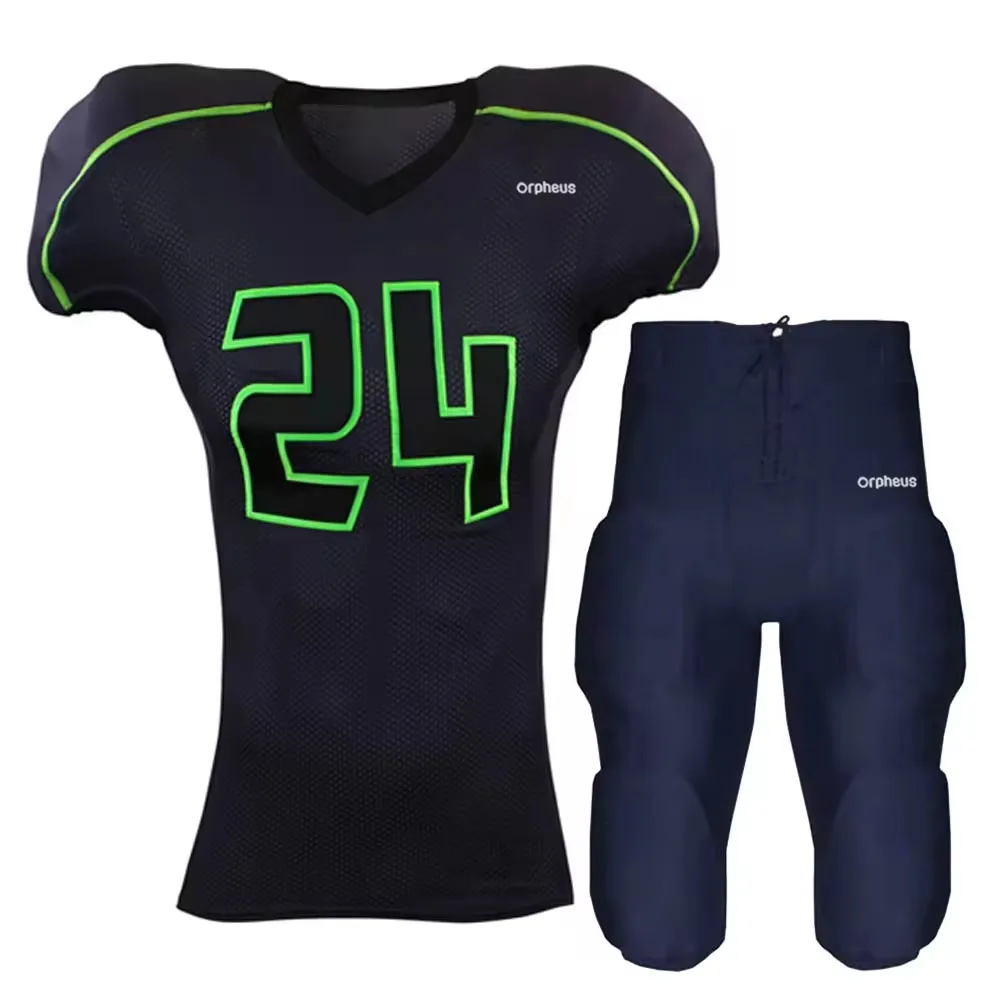 American Football Uniform Best-Selling Comfortable Custom Made Sportswear Solid Color Sets for Adults