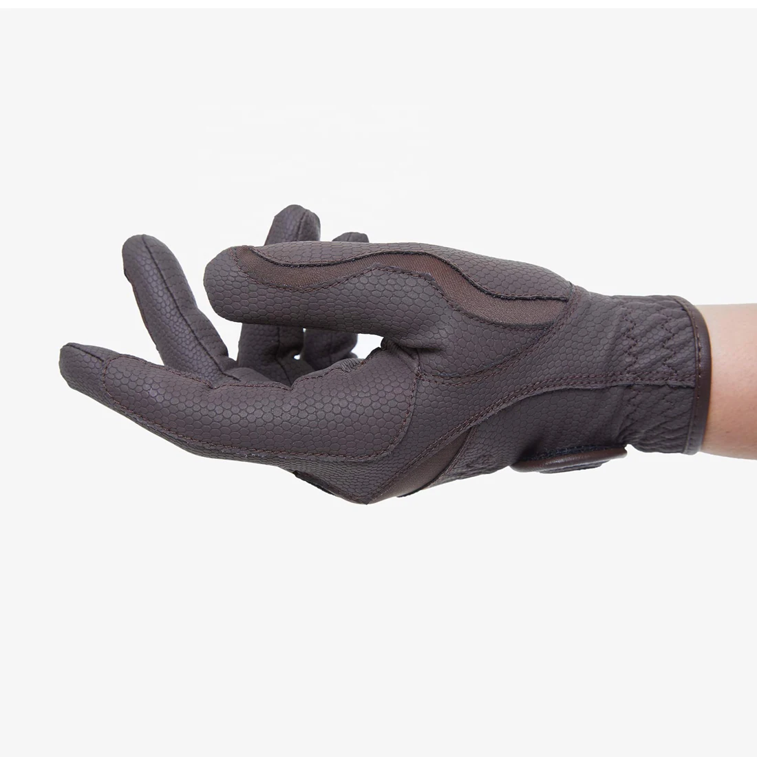 Latest Horse Riding Equestrian Gloves Breathable Comfortable Outdoor Sports 2024 Design Cabretta Leather Horse Riding Gloves Men