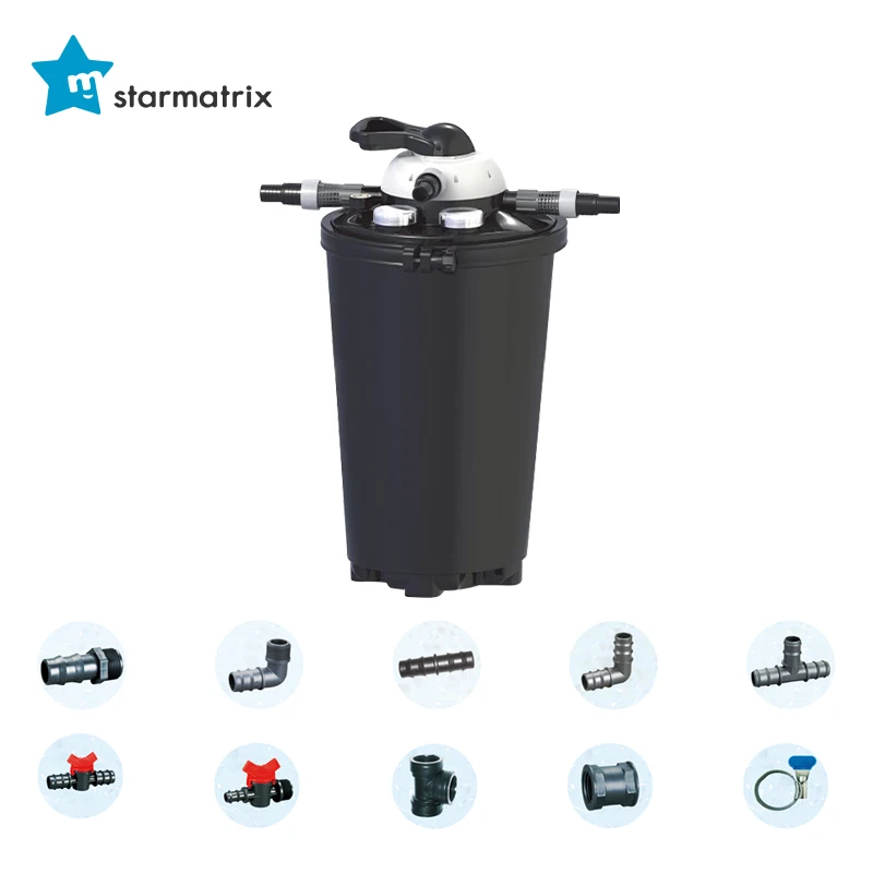 STARMATRIX 1075PF Outdoor fish pond filtration system with UV and electric heater