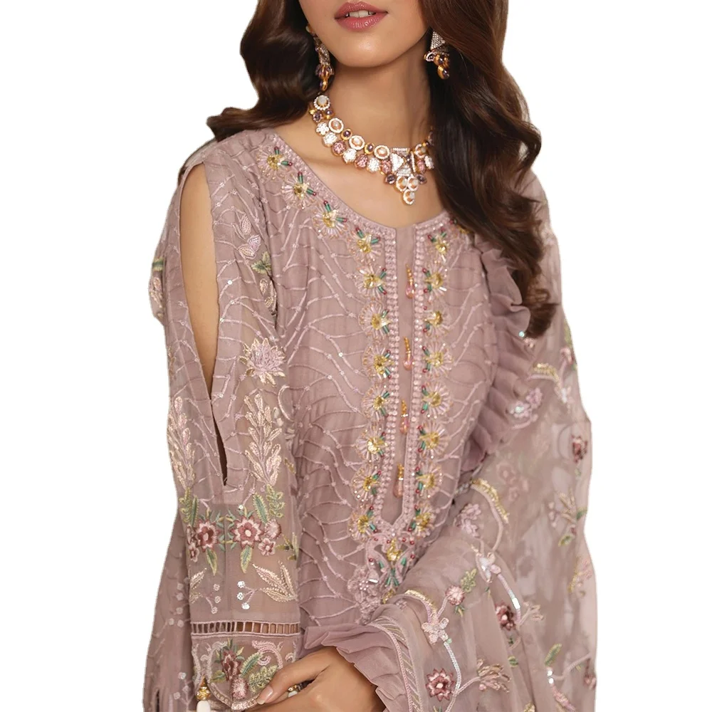 Premium Quality 2022 Latest Design Wholesale pakistani ladies shalwar kameez customized color size best stitching Quality