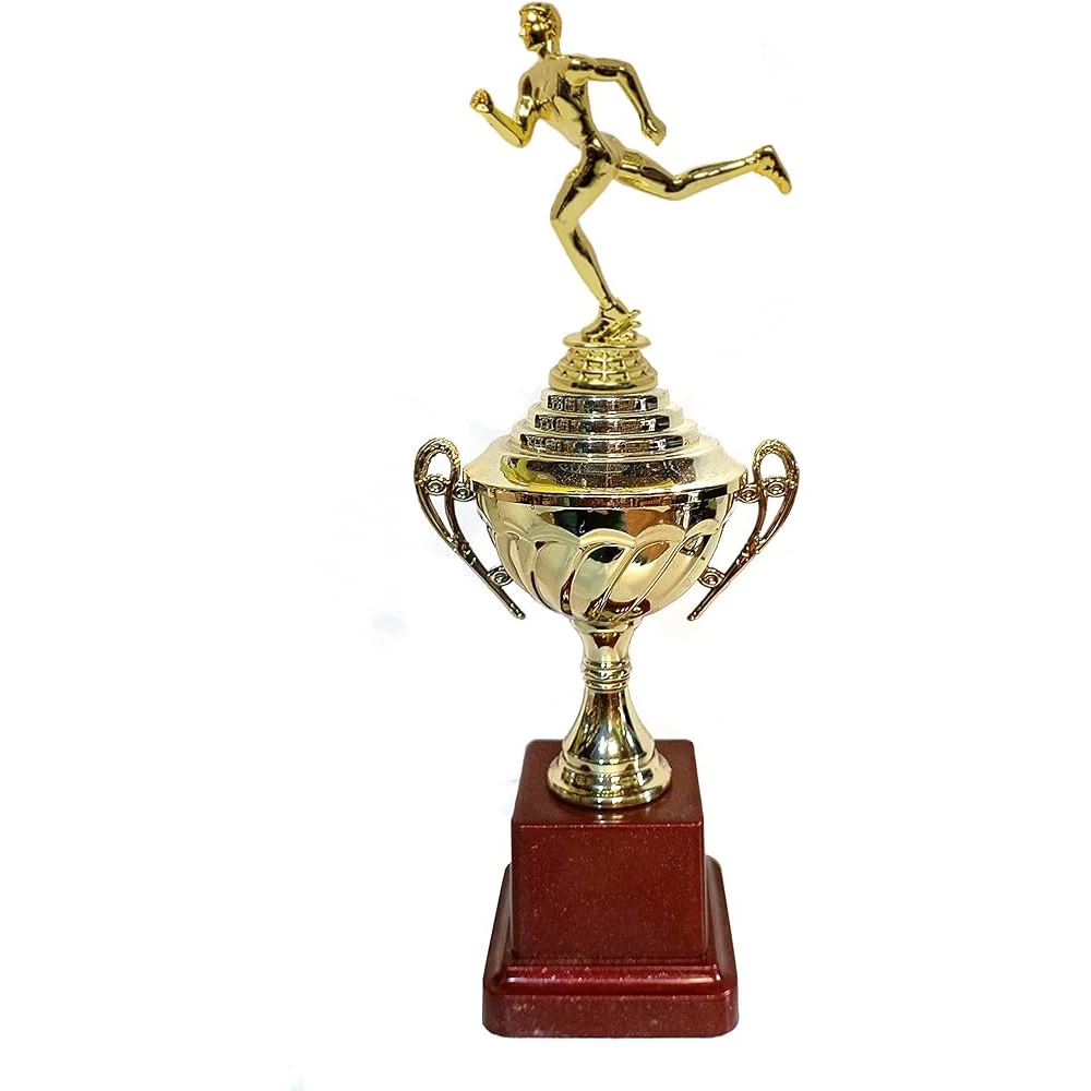 Золотистый и волоконный спортивный трофей ручной работы для соревнований по бегу эстафете марафонских гонок трофеи доступны здесь