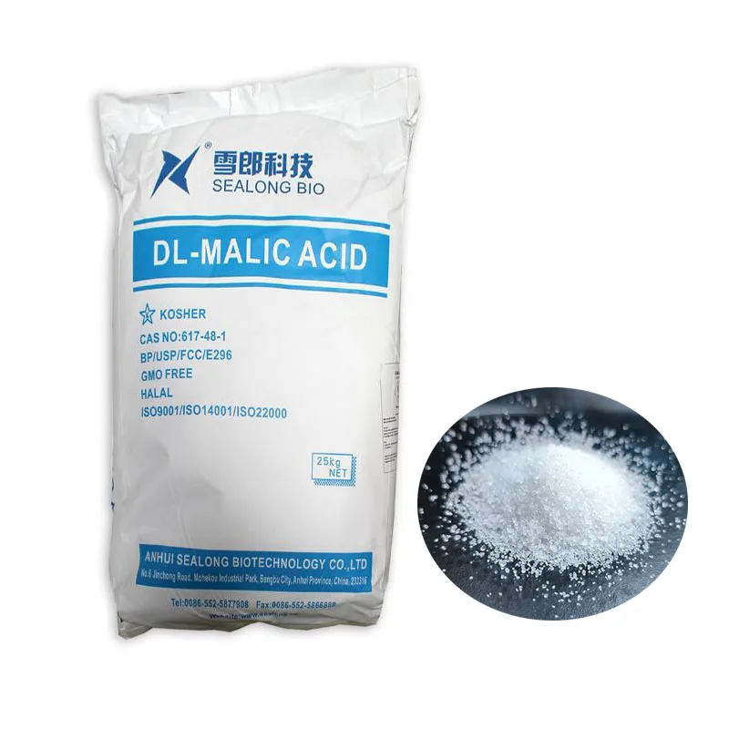 Hot Selling High quality factory price food grade Malic Acid dl-malic acid Food  Drink,  sour agent for Beverage Industry
