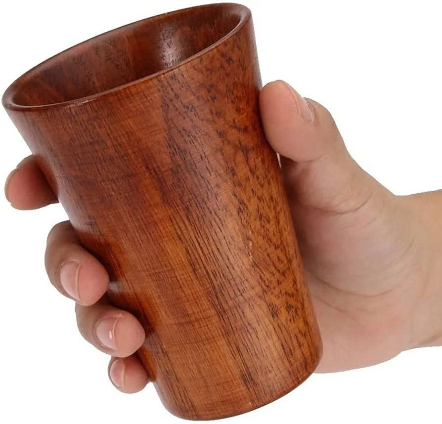 Wholesale Wooden Whiskey Glasses Classic Design Drinking vodka wooden Glasses for customized size sale