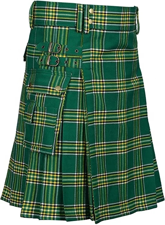 OEM Wholesale High Quality Best Price Tartan Utility Kilts For Men 8 Yard 13oz Kilt Available in Various Scottish Tartans