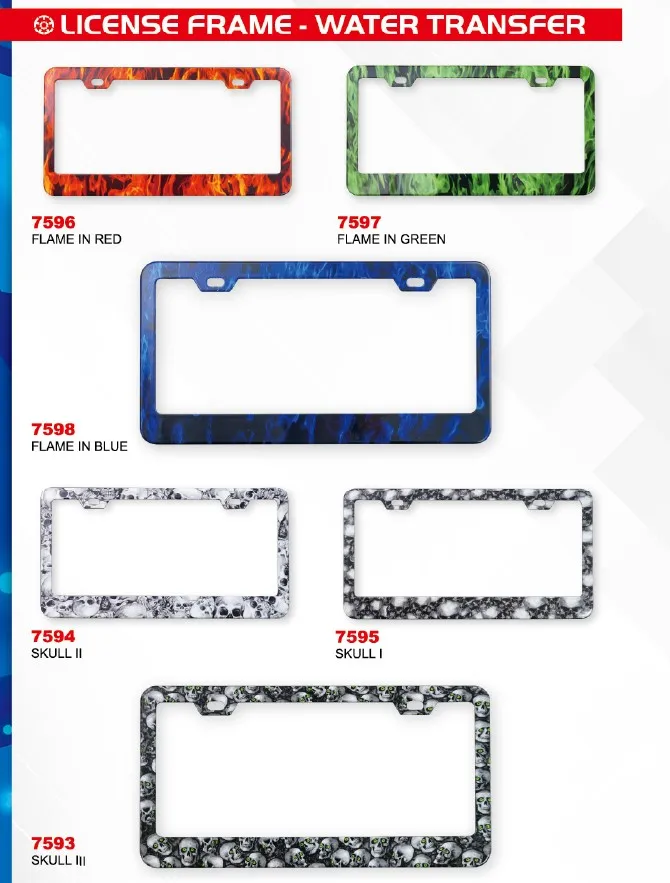 Zinc Alloy Car Plate Cover