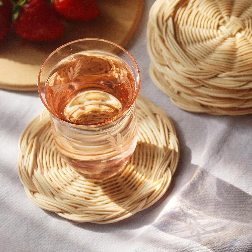Handmade Rattan Placemat/ Wall Decor For Home, Wedding, Garden Decoration Wholesale Handicraft Vietnam