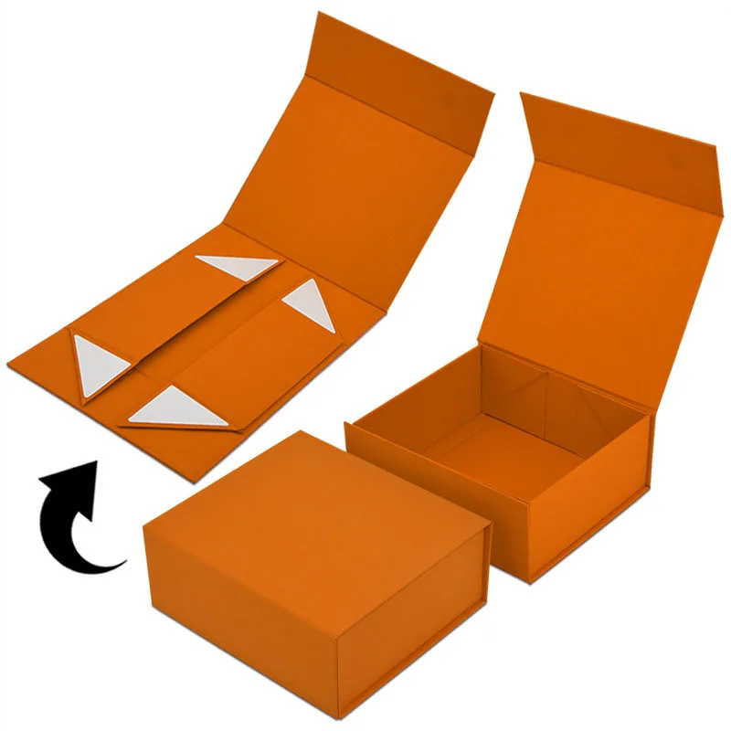 Wedding Sketch Group Ivory Gift Box with Changeable Ribbon and Magnetic Closure for Luxury Packaging Fold Sturdy Storage Box