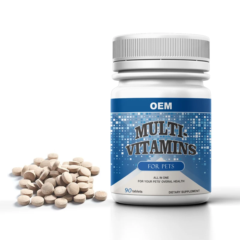 OEM ODM Pet Nutritional Supplements Multivitamin mineral Veterinary Vitamins Tablets For Dog And Cat