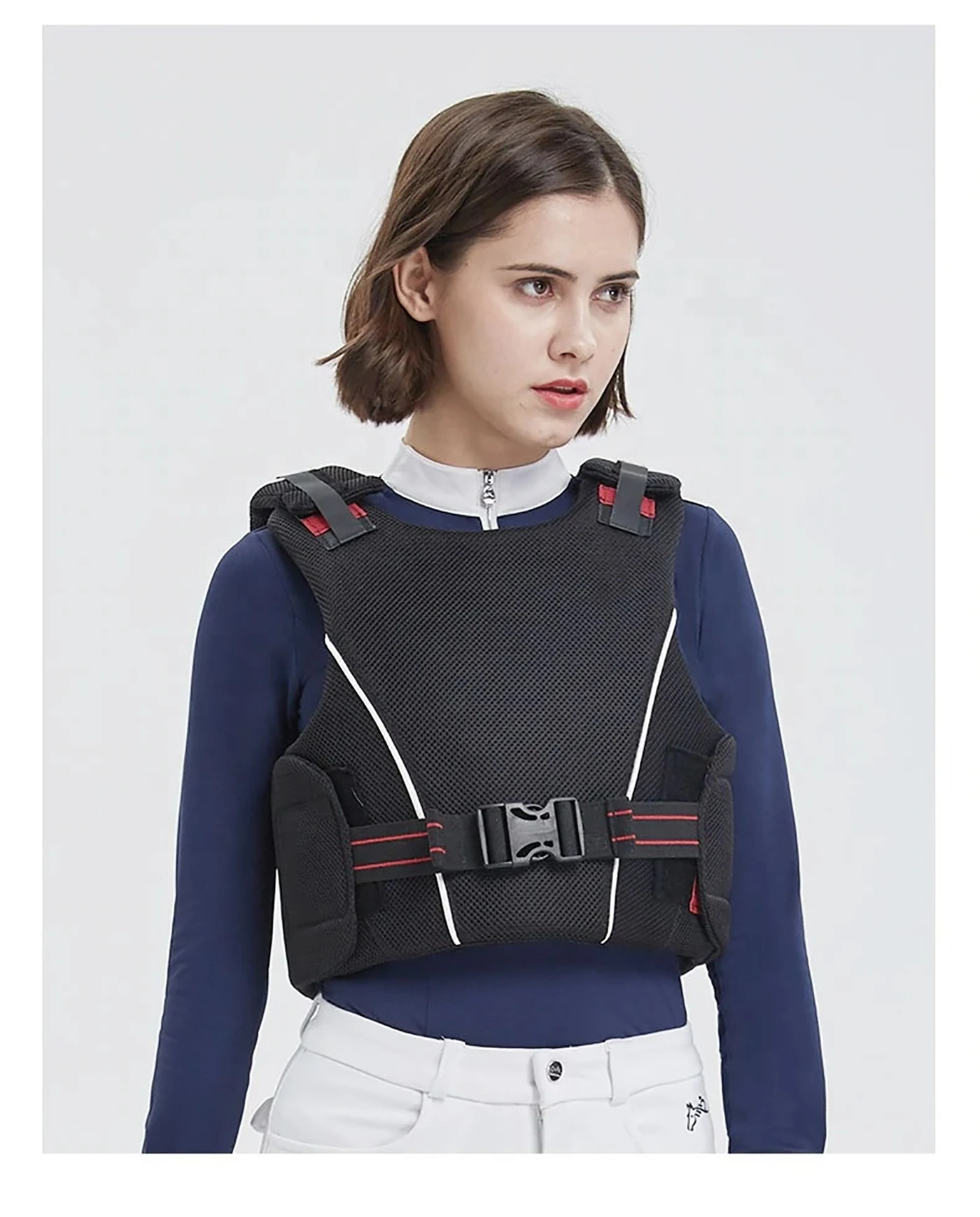 Latest Design Customized Logo Printing OEM ODM 2022 Professional Horse Riding Women Safety Vest