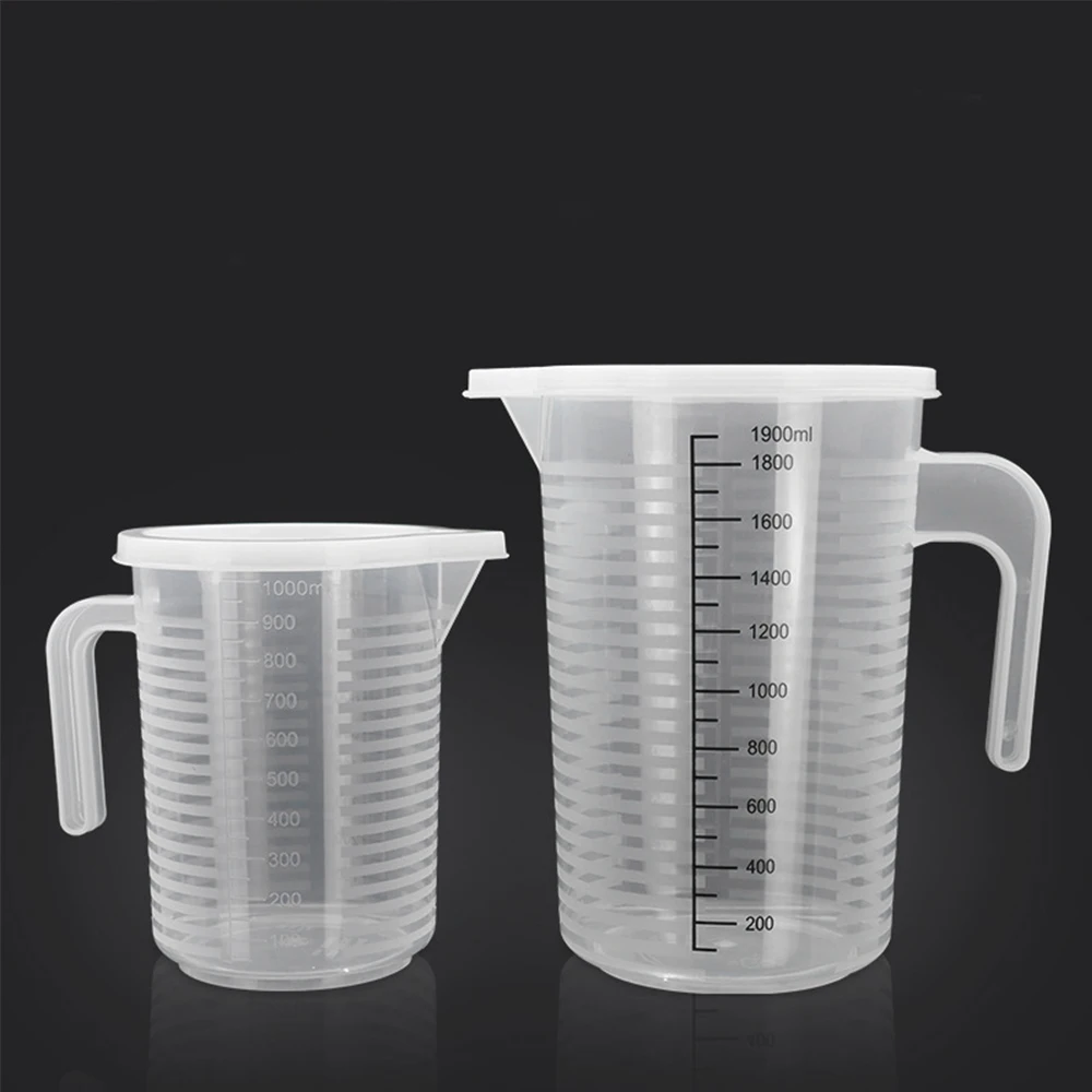 Food Grade Plastic Graduated Cups 3500ml Clear PP Measuring Cup with Double Scale Measuring Jug