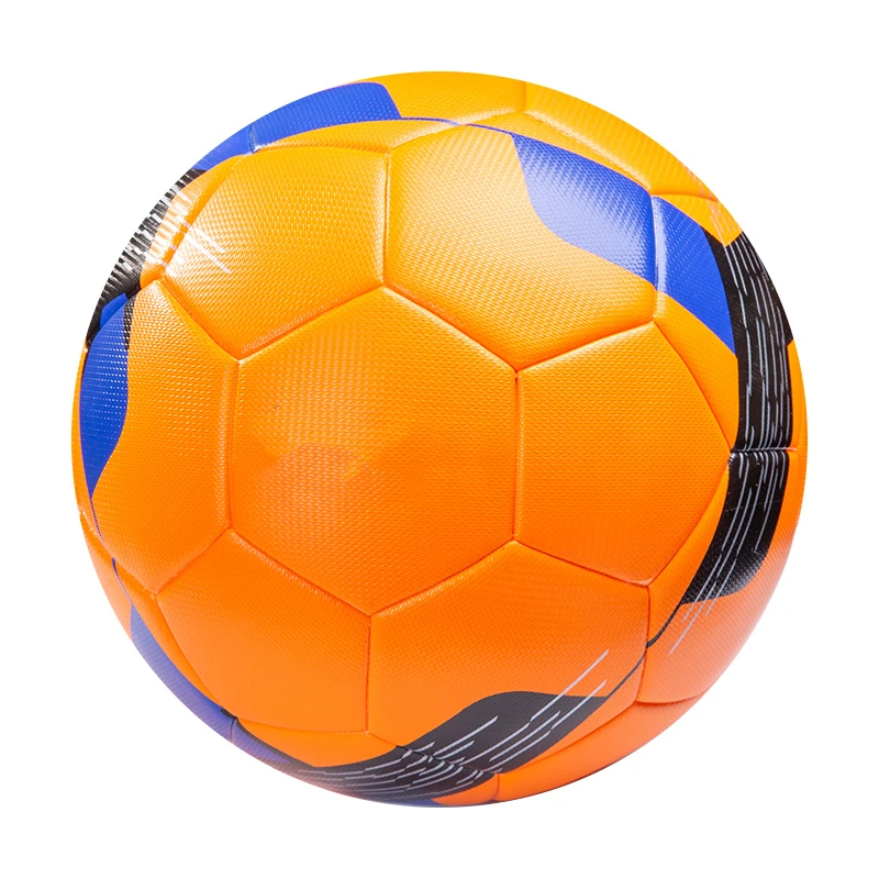 Good quality size 5 leather soccer balls Holographic Reflective Soccer ball Custom Logo Football