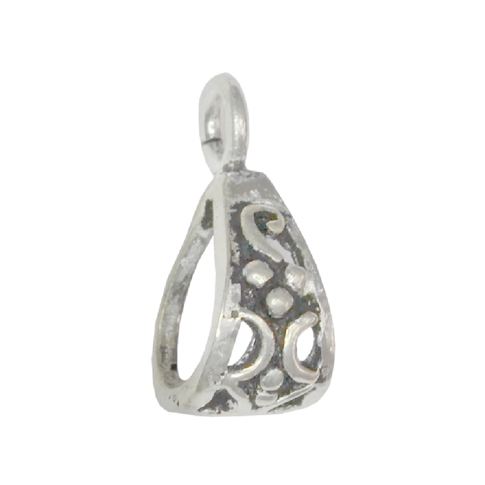 925 Silver Pendant Bail 11mm Sterling Silver Jewelry Connectors & Bails for Sale Bails Jewellery Findings