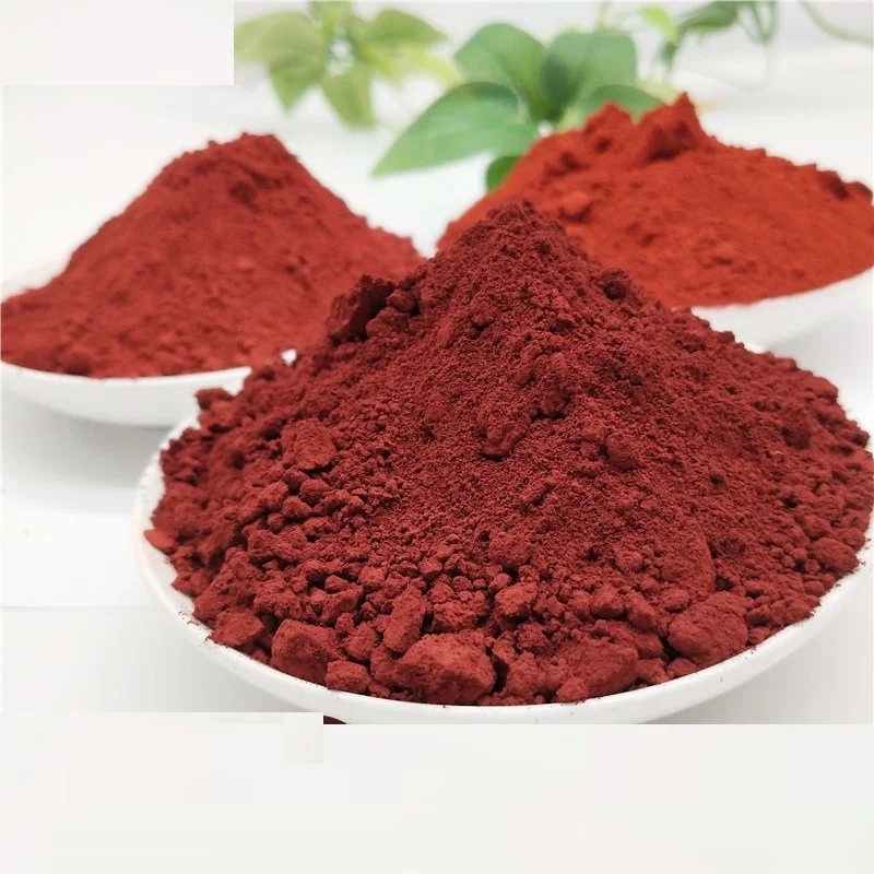 Iron oxide red pigment cement floor tile asphalt plastic rubber inorganic red pigment manufacturers direct supply