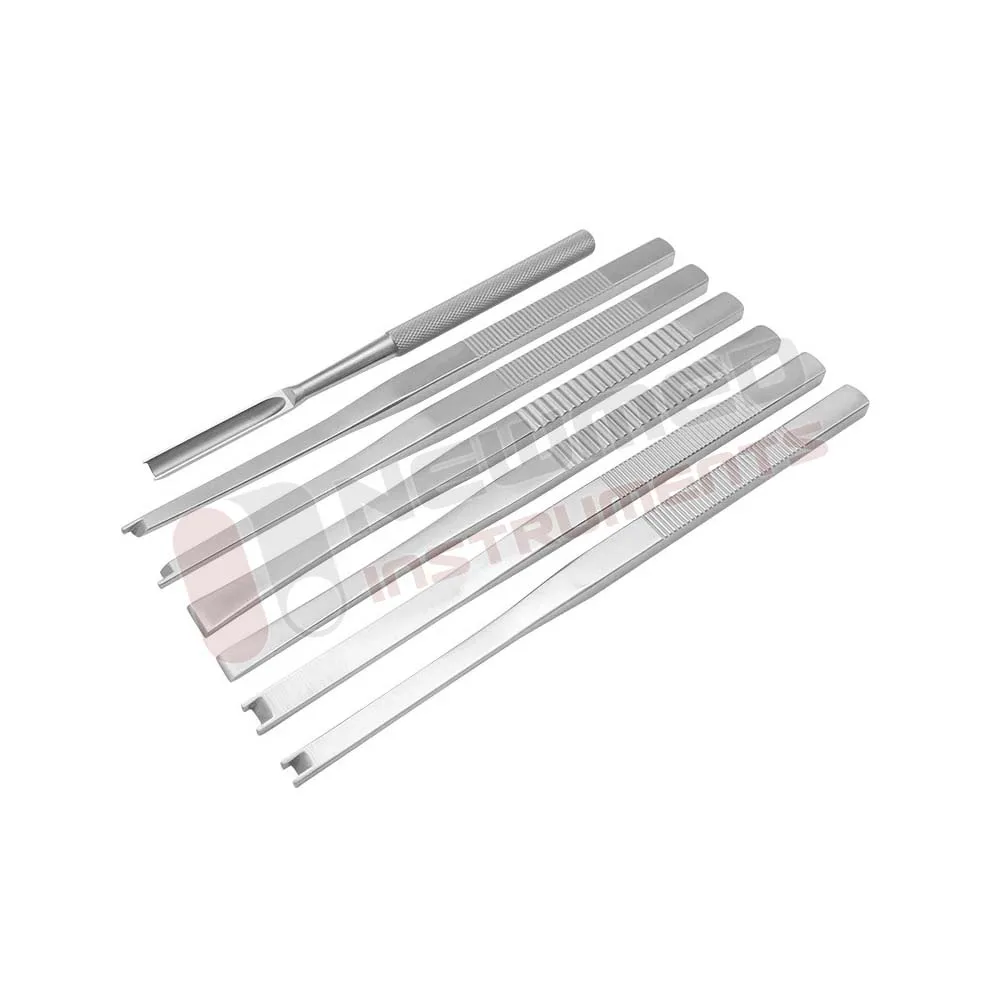 Nasal Bone Chisel Left And Right Double Head Protection Shovel Straight Flat Bone Knife Bone Chisel Orthopaedic Nasal forceps