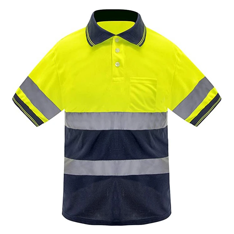 High Visibility Reflective Safety Hi Vis Work Shirt