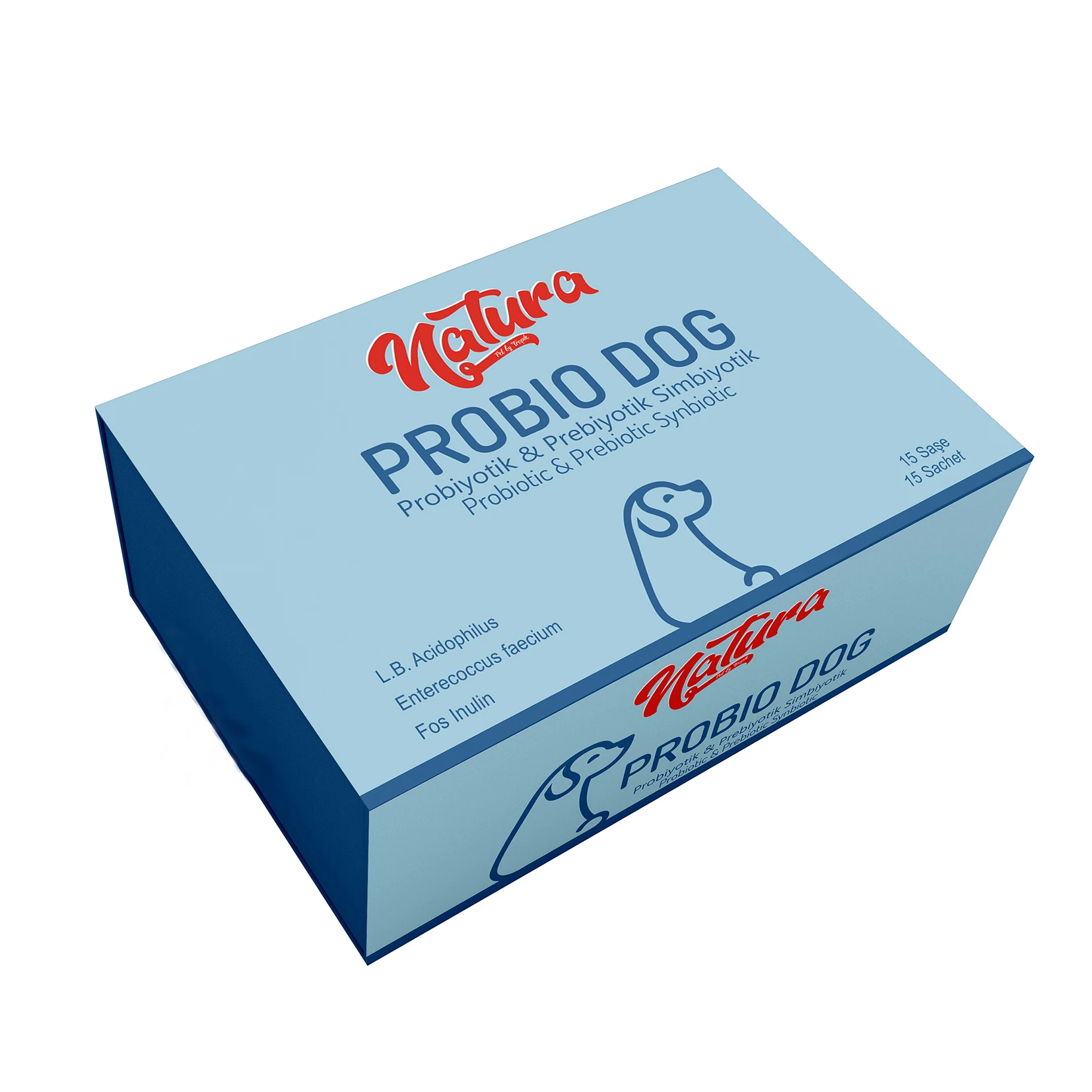 Natura Probio Dog 15 саше пробиотические и пребиотические пищевые добавки для собак