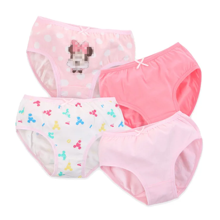Wholesale Kids Underwear Girls Cute Briefs 100%Cotton Children Cartoon Panties