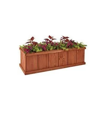 Manufacture accept custom order solid wood vegetable raised garden bed box for back yard patio wood planter box