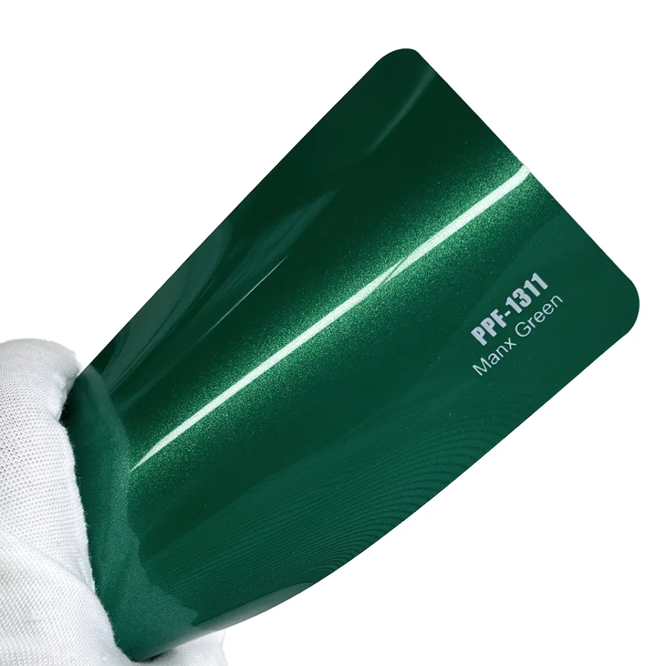 KDPPF Manufacture Price Anti Stain TPU Color PPF High Glossy Invisible Prevent Scratches Manx Green Car Wrap