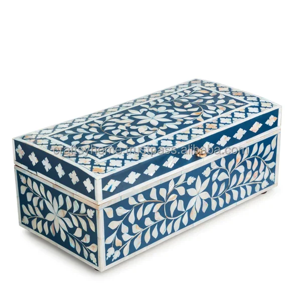 High Quality Handmade Fancy Resin Floral Design Tissue Box Mother Pearl Bone Inlay Home Restaurant Paper Jewelry Boxes Wholesale
