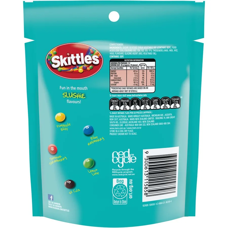 Skittles slushies 180g NEW LIMITED EDITION