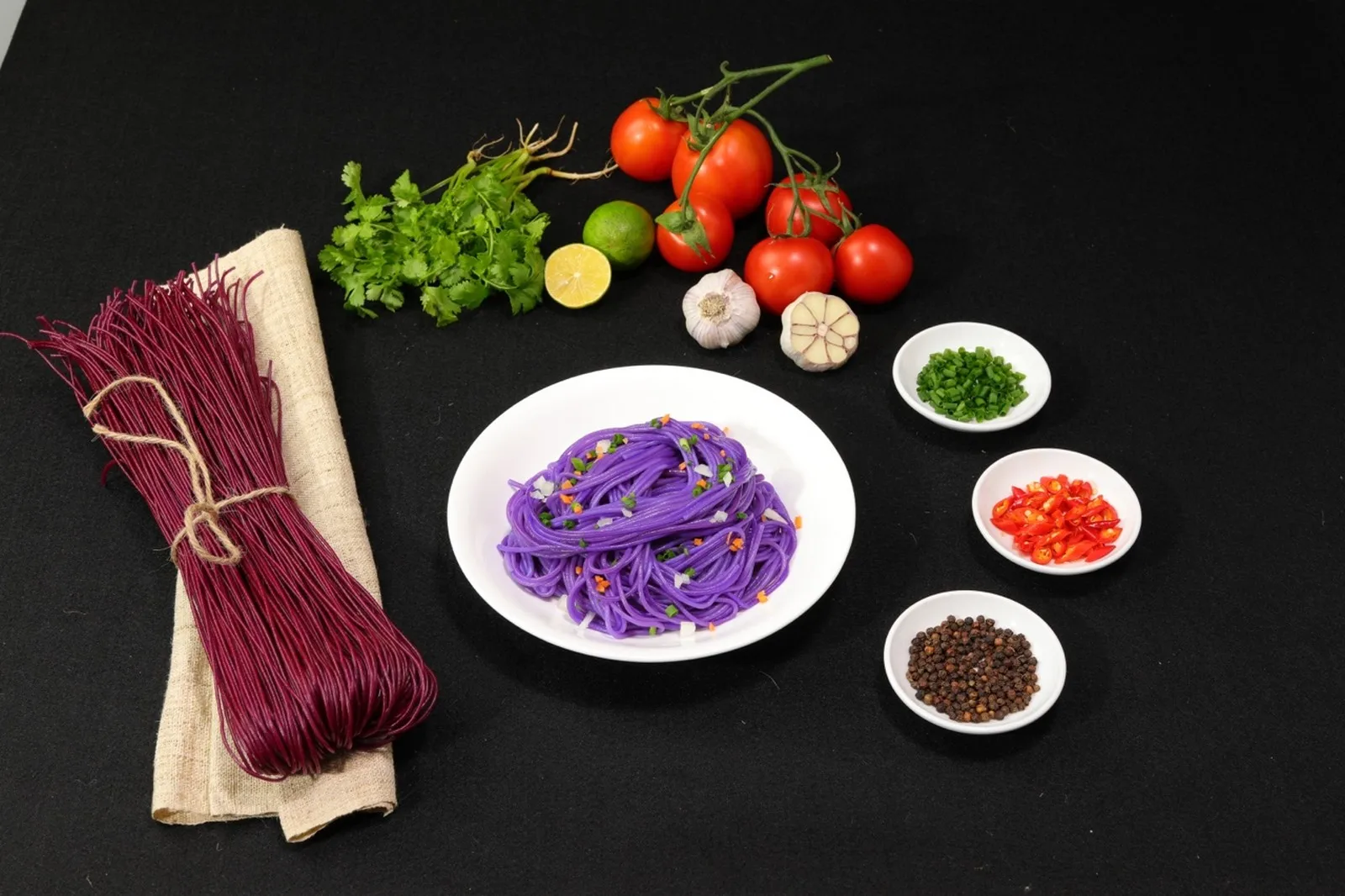 Abest Wholesale Organic Rice Vermicelli ( Magenta plant Vermicelli ) Rice Noodles Vermicelli from Vietnam