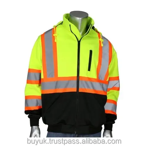 New Design Protective Work Hoodie Traffic Polices Wear Safety Garment Reflective Hoodie Unisex Reflective Workwear Hoodie