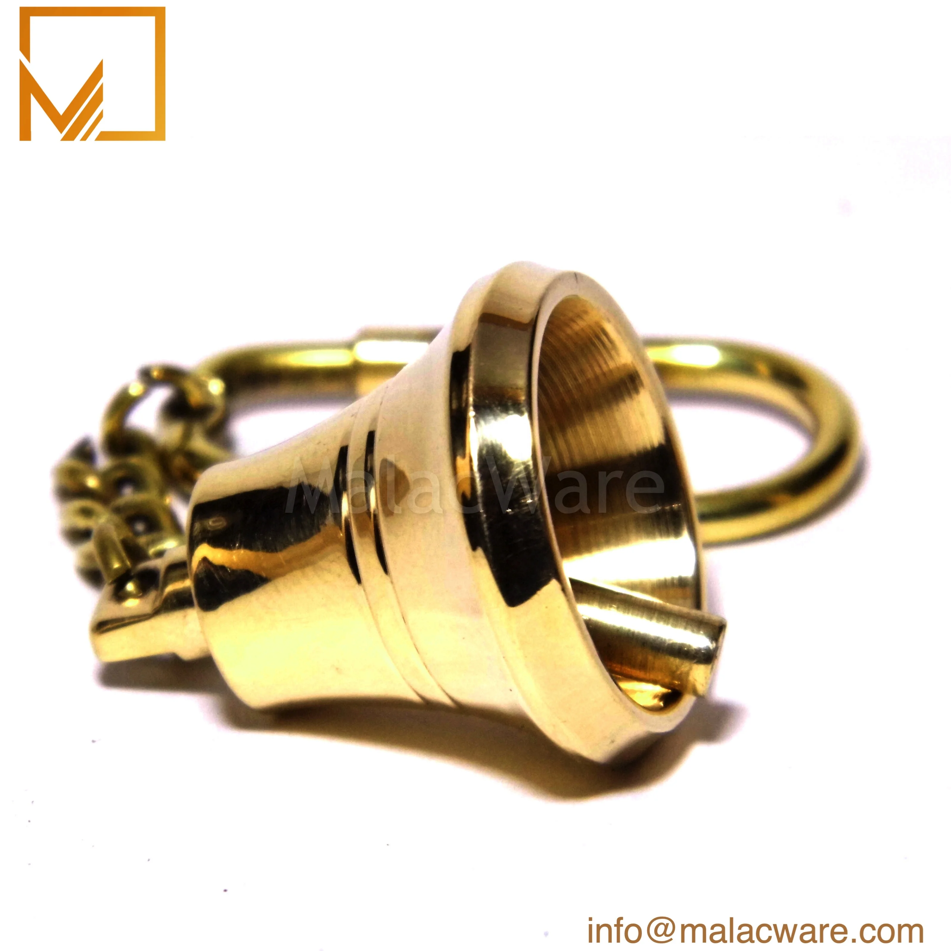Fancy Look Golden Color Small Umbrella Shape Brass Metal Key Chain Multi Design Wholesale Unique Metal Key Chain