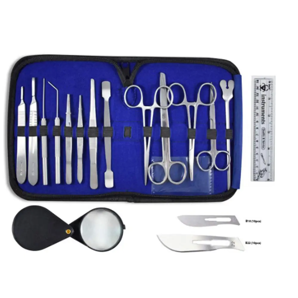 New Arrival High Quality Dissection Kit Made with Surgical Stainless Steel Ideal Biology, Anatomy, Botany & Veterinary Set 36 Pc