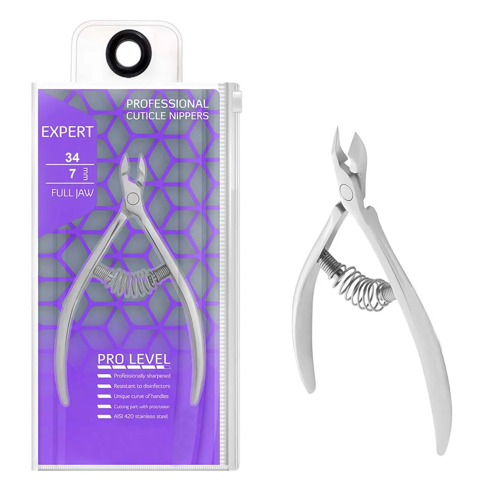 Stainless Steel Professional Cuticle Nipper Made by sevetlana Expert 34,7mm Full Jaw Nail Nipper 100% Rust Free