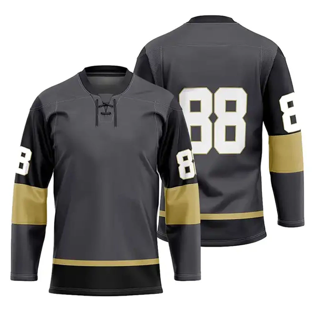 Wholesale Custom Sublimated Printed Ice Hockey Jersey make Your Own Design Sports Ice Hockey Jerseys Plus Sized Custom Logo OEM