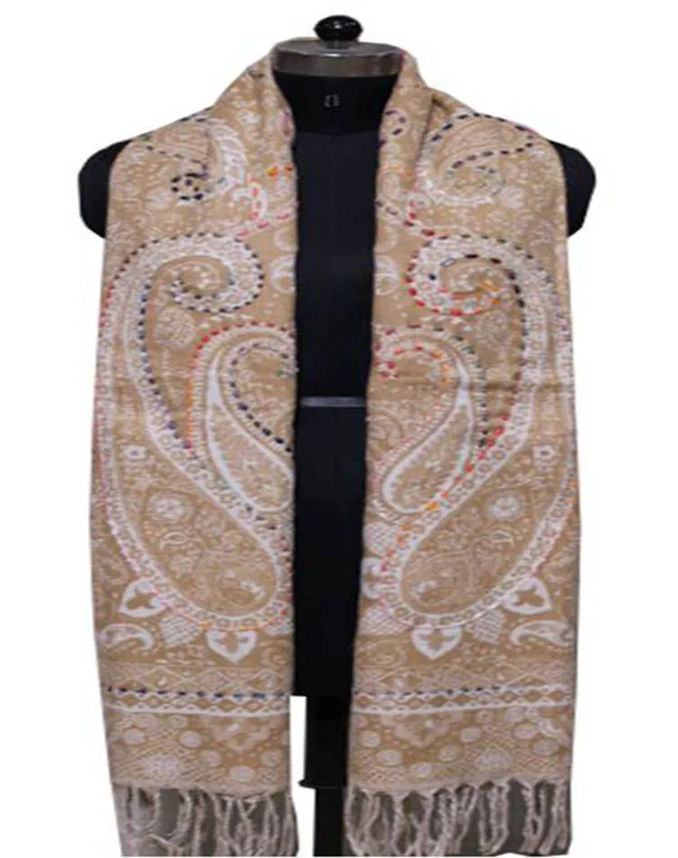 Новинка, Дизайнерские теплые мягкие шарфы из пашмины, шаль, одеяло, 100% вискоза, женские, с цветочной кисточкой, кашемировый зимний шарф для женщин