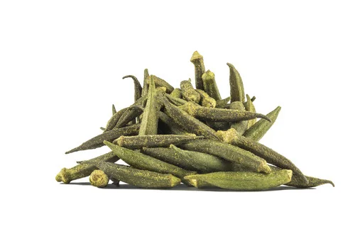 100% натуральные фруктовые и овощные продукты, цельная вакуумная жареная Окра для закусок из Вьетнама для экспорта