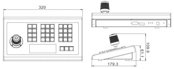 Intelligent control keyboard Computer Central control keyboard One-stop solution for conference systems