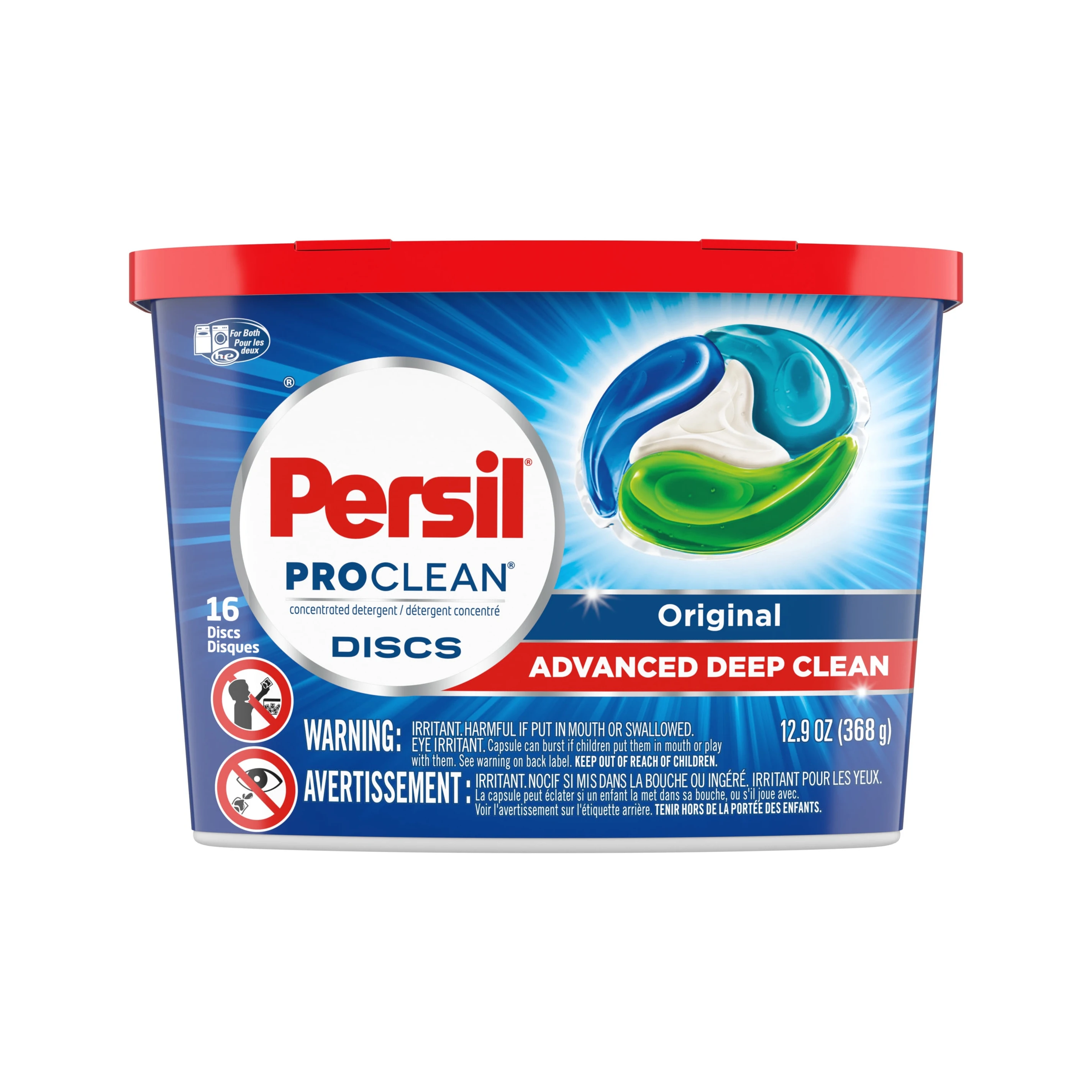 Persil Discs Laundry Detergent Pacs, Oxi, 38 Count Odor Power Laundry Detergent, 57