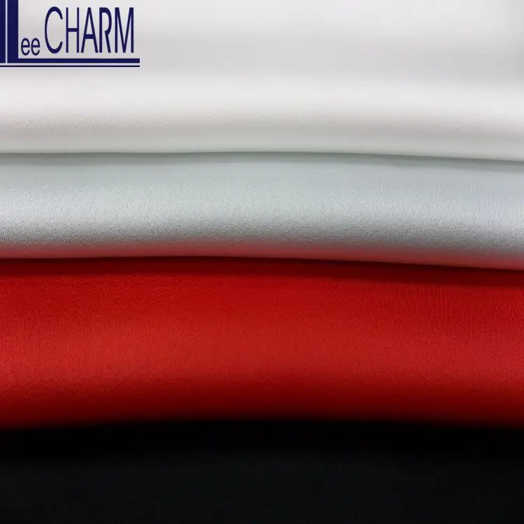 LCL005 Taiwan Best Elegant Polyester Heavy Satin Fabric