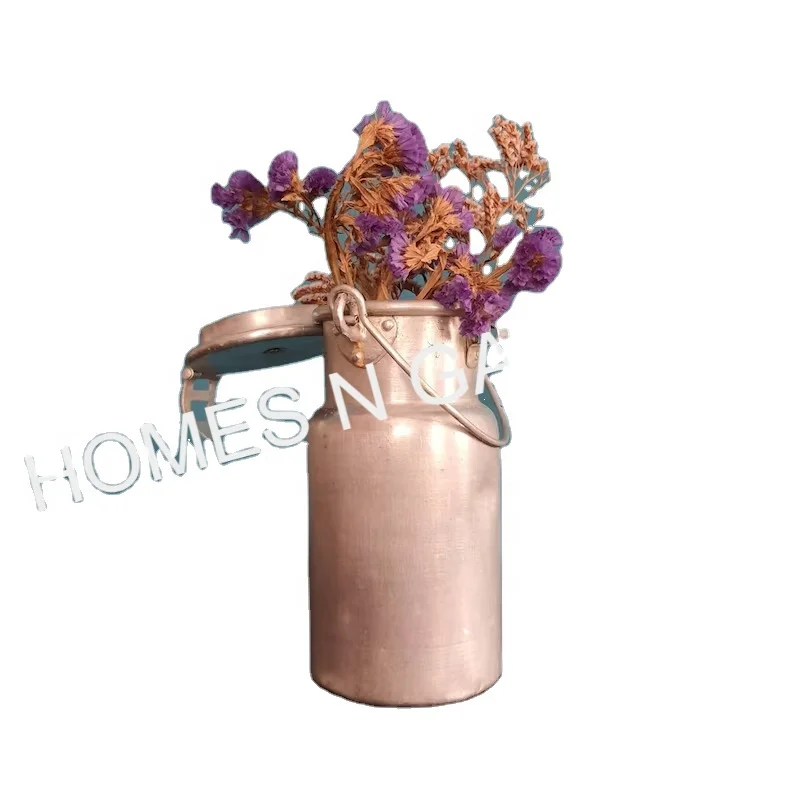 High Quality antique cast iron french Aluminium Fabulous Large Water Jug Shape Vintage Flower Vases for Garden Decor India 2022