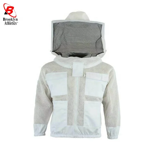 Beekeeping Ventilated Jacket Ultra Cool 3 Layers Mesh  Fencing and Round Brim Hat