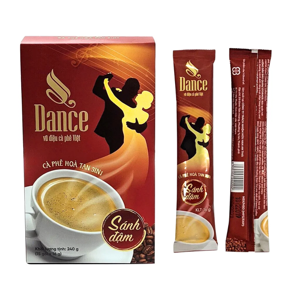 Вьетнамский растворимый кофе 3 в 1 мягкий сладкий и сливочный робуста с молоком льдом горячий напиток
