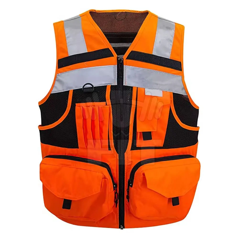 Professional Manufacturer Hi Vis Reflective Safety Vest Construction Safety Vest High Visibility Work