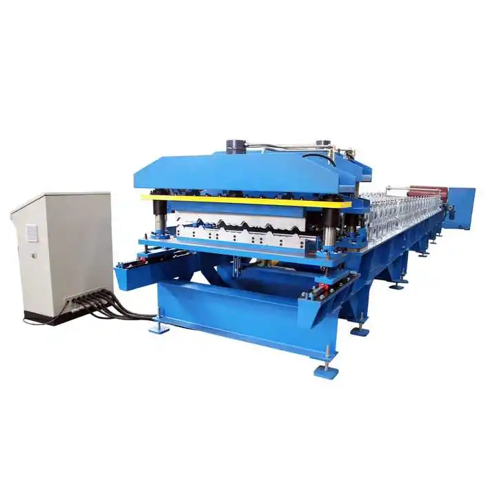 Customized Orders Hotel, Home Application Easy Installation Roof Tile Roll Forming Machine Highly Durable 8800kg Weight