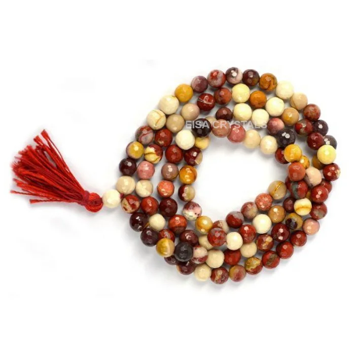 Лучшее качество 108 бисер Jap Mala кристаллы граненый Unakite Агат Драгоценные Камни для исцеления натуральный кристалл магазин