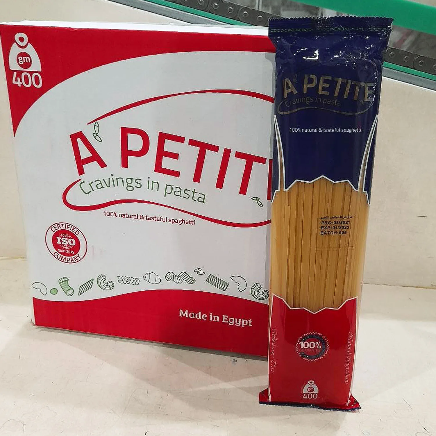 Паста-спагетти от частного бренда 400 г паста марки АА-Петит сделанная в Египте бесплатные образцы