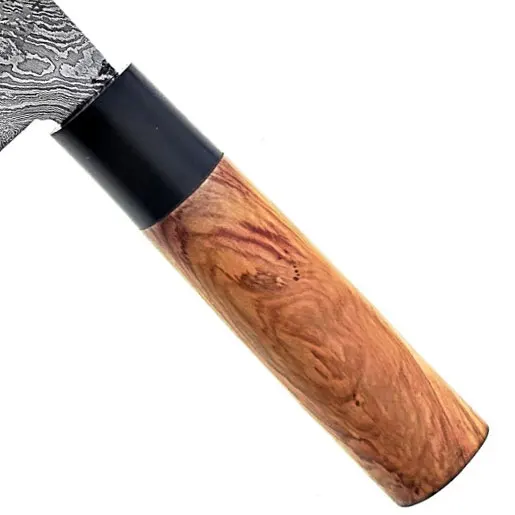 Top-Rated Quality Custom Handmade Forged Damascus Steel Kitchen Chef Knife, Kitchen Knife Walnut Wood Handle With Leather Sheath