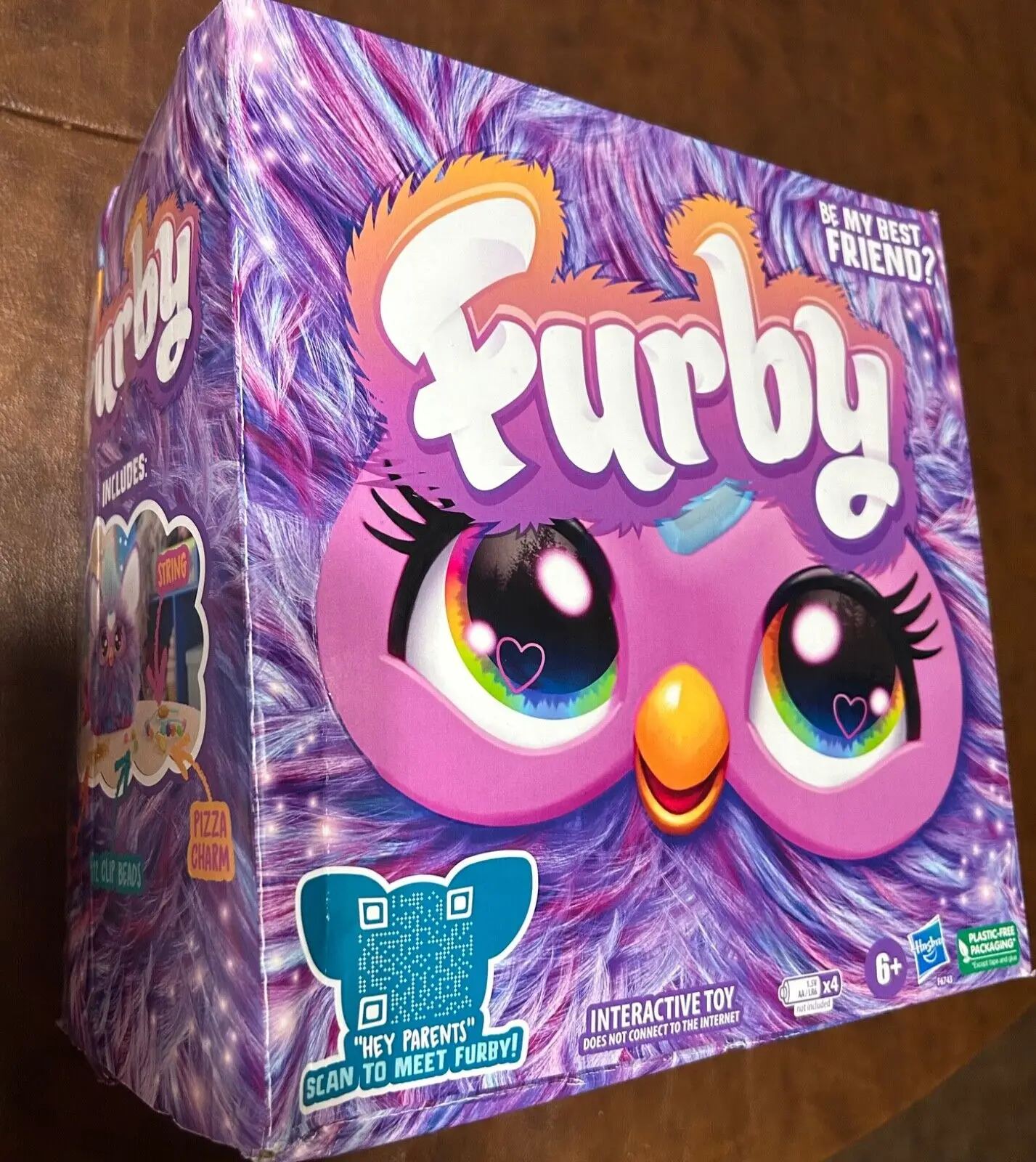 Новые Запечатанные оригинальные скидки Furbys фиолетовый, 15 модных аксессуаров, интерактивные плюшевые игрушки для 6-летних девочек и мальчиков, Voi