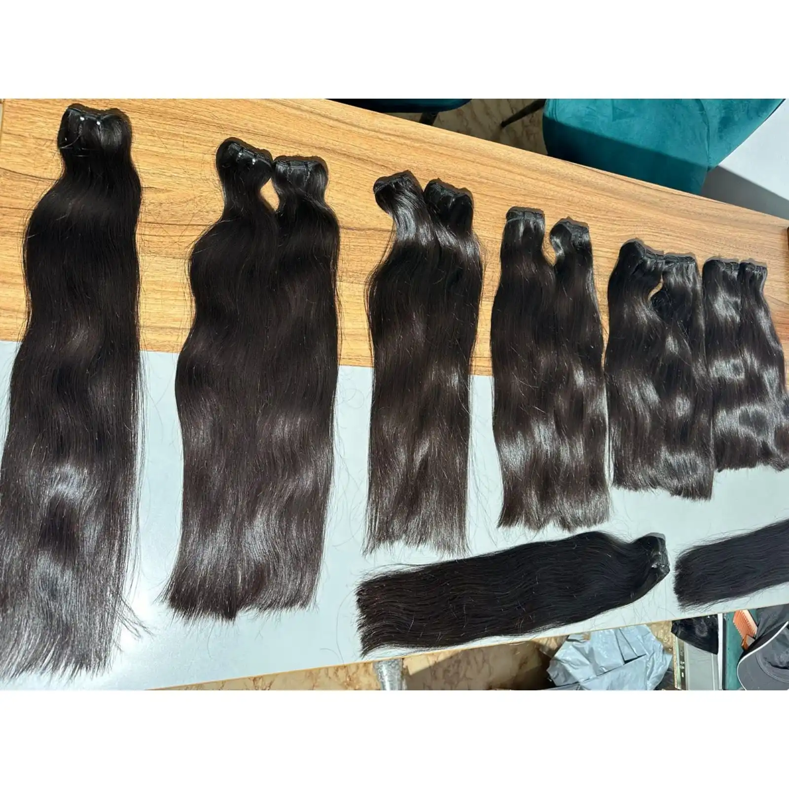 Wholesale price  natural beautiful Hair bulk virgin soft smooth hair extensions & wigs Human Hair Extension