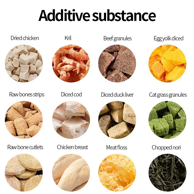 OEM Cheapest Cat Food Factory Exports 10KG High Protein Pet Food Raw Chicken Flavors Fish Shapes All Age Cat Dry Food